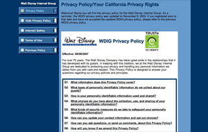 Walt Disney Internet Group: Privacy Policy